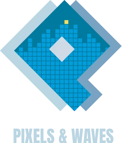 PIXELS & WAVES Logo