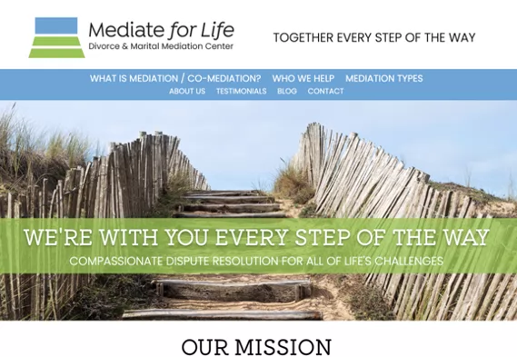 Mediate For Life Website Preview